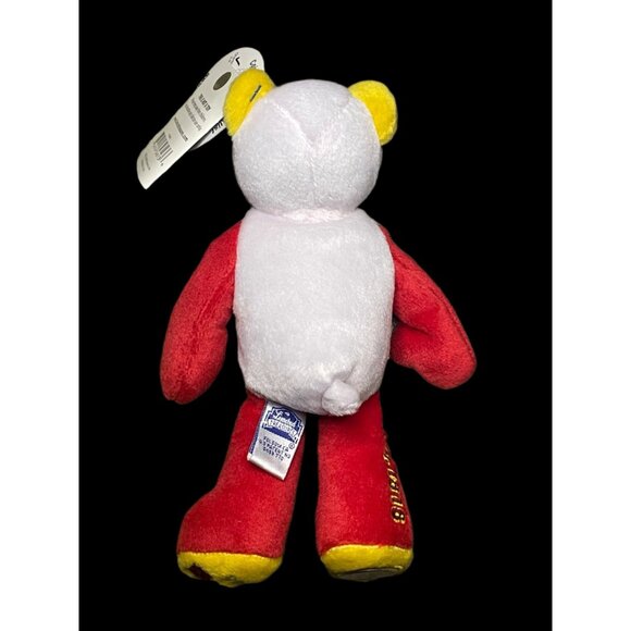 2002 Limited Treasures Indiana State Quarter Coin Bean Bear Plush - Picture 4 of 5